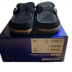 Birkenstock Woman’s. Buckley  in Black Suede Size 5 Narrow